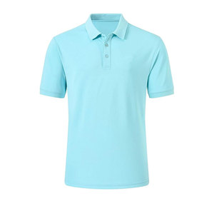 Polo homme en coton piqué, classique et sportif, manches courtes, anti-transpiration, léger, pour le golf et le tennis - Product Image 1