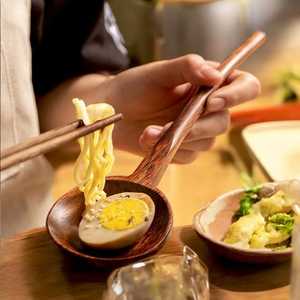 Wooden <b>Spoon</b> Ladle for Cooking <b>Spoons</b> Long Kitchen Cooking Soup <b>Spoon</b> Soup Ladle with Natural Wood Color Free Sample Long Handle - Product Image 3