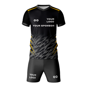 Wholesale Custom Soccer Uniform 100% polyester Mesh Your Team Name High Quality Sublimation Personalised Soccer kit Quick dry - Product Image 1