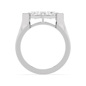 Anillo de compromiso exclusivo de oro rosa de 10K con diamante cultivado en laboratorio de 1.50 quilates, engaste nupcial de diamante marquesa con elegancia distintiva - Product Image 4
