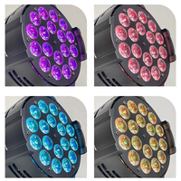 Projecteur LED SGT 18*10W RGBW 4-en-1 pleine couleur, éclairage de scène DMX512 8 canaux en aluminium moulé pour DJ, mariages et fêtes