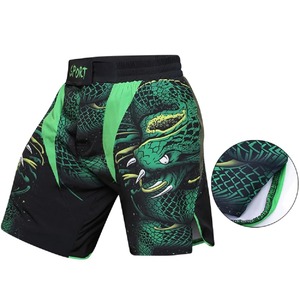 Shorts MMA pour hommes, imprimés, taille élastique, entraînement en salle de sport, kickboxing, légers, séchage rapide, colorés, arts martiaux MMA pour hommes - Product Image 5