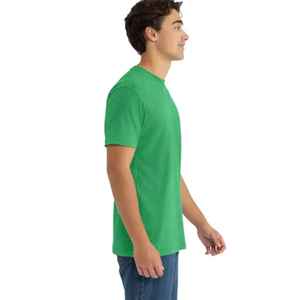 T-shirt homme pour fête de fin d'année, couleurs unies, personnalisable avec votre propre graphique et imprimé, vente chaude, couleurs unies simples, 100% coton. - Product Image 3