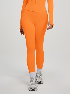 Atlaset Ensemble de sport trois pièces de haute qualité pour femme, tenue de yoga sans couture, leggings taille haute, soutien-gorge de sport, veste, usine OEM ODM - Product Image 3