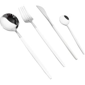 Tableware Use Silverware <b>Sets</b> <b>Reusable</b> Dishwasher Safe Stainless Steel Dining Table Decor Fancy <b>Cutleries</b> & Flatware <b>Set</b> - Product Image 2