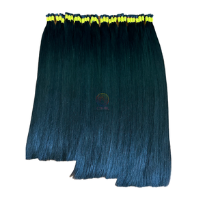 Paquetes de cabello vietnamita crudo de lujo y cierre 50 pulgadas Super doble dibujado cabello vietnamita crudo 50 pulgadas - Product Image 1
