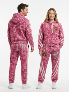 Nouvelle collection 2026 : Survêtements unisexes personnalisés avec logo imprimé en relief, en coton épais et confortable, pour l'entraînement - Product Image 5