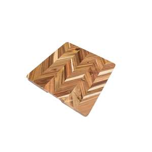 Handmade Geometric Wood Chopping <b>Block</b> Rectangle <b>Shape</b> Easy to Clean - Product Image 2