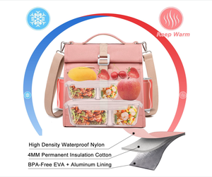Insulated Lunch Bags with Adjustable Shoulder Strap,Women Men's Lunch Tote for Work,Adult and Teen Lunch Box for Picnic School - Product Image 3