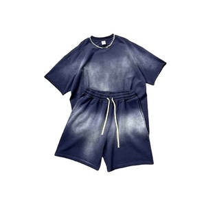 Ensemble de shorts d'été décontractés à imprimé numérique Feuille Tropicale, motif artistique minimaliste, pour une ambiance estivale fraîche et décontractée - Product Image 6