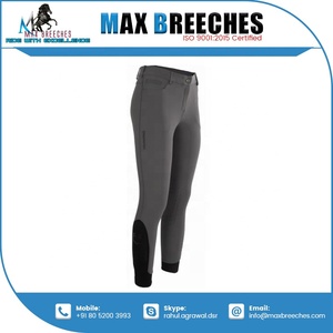 Pantalones de montar a caballo para hombre cómodos al por mayor, pantalones de nailon con logotipo personalizado, ropa ecuestre con estampado de silicona de estilo occidental - Product Image 3