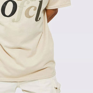 T-shirt Homme Épais à Épaules Tombantes avec Impression en Relief – Style Été Manches Courtes – Vente en Gros - Product Image 6