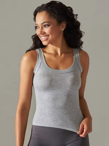 Custom Colors Women Gym Tank <b>Top</b> Seamless Sleeveless Fitness Workout Yoga <b>Top</b> Stretch Activewear Custom Logo Wholesale Supplier - Product Image 4