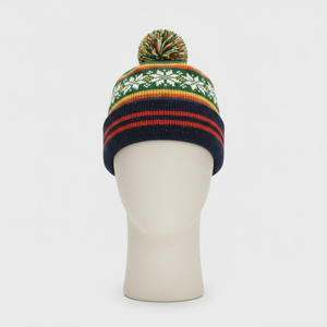 Gorro de Punto de Invierno Personalizado al por Mayor a Bajo Precio, Unisex, de Color Sólido, con Etiqueta Personalizada, Gorro Cálido Tipo Beanie con Jacquard - Product Image 5