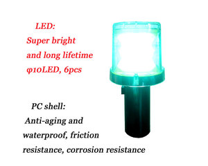 Baliza Solar de Nueva Generación con 6 LED SWLN6-Enhanced, 120 Horas de Funcionamiento, 3 Modos de Destello, Diseño Delgado para <span class=keywords><strong>Suelo</strong></span>, Protección IP66, ABS+PC - Product Image 4
