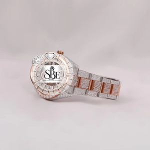 นาฬิกาข้อมือโครโนกราฟ รุ่น Refined Elite Quartz Diamond Square สายสแตนเลสสตีลขนาด 21 มม. กลไก ETA  หน้าปัดสี D  คริสตัลแซฟไฟร์ VVS1 - Product Image 2