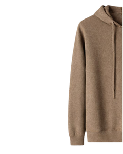 Sudadera con Capucha Marrón para Mujer, de Algodón y Felpa, con Logotipo Minimalista, Estilo Casual Urbano, Fabricante OEM, Venta al Por Mayor - Product Image 3