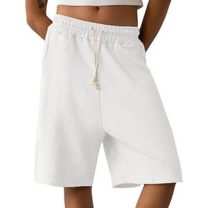 Pantalones cortos de chándal holgados personalizados 2026 para mujer, de pierna ancha, largos, estilo preppy, hasta la rodilla, con efecto lavado ácido, para hombre - Product Image 2