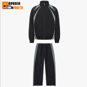 OEM Winter Windbreaker Set Factory Custom Streetwear Embroidery Logo Lightweight Polyester/Nylon Zip <b>Jacket</b> Waterproof Plus Size - Product Image 1