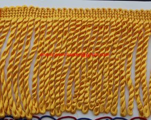 Tassels Silk Gold and Blue Fringe <b>Lace</b> | Premium Quality Custom Color Fringes for Sale - Product Image 4