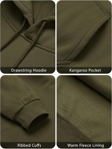 Sudadera con Capucha Unisex de Invierno, Ecológica, Transpirable, para Hombre y Mujer, de Forro Polar Grueso, de Algodón, Estilo Holgado - Product Image 5