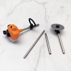 Accessoires de décoration modernes pour maison de poupée miniature : Tondeuse à gazon facile à assembler, compatible avec les mini-jardins. - Product Image 2