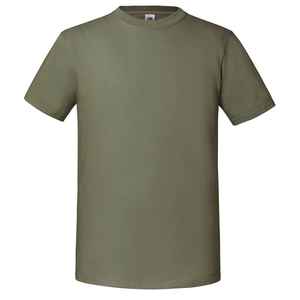T-shirt unisexe Fruit of the Loom Iconic 195 Ringspun Premium, olive, 100% coton, poids lourd, 195 g/m² - Product Image 1