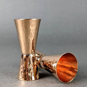 Copper Beer Jigger Glass <b>Drinking</b> Wine Beer Extra Premium piece copper jigger glass most selling sale - Product Image 5