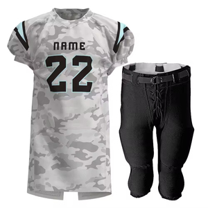 Uniforme de football américain pour jeunes personnalisable avec design respirant, nom du joueur personnalisable, uniforme d'équipe à un prix abordable - Product Image 1