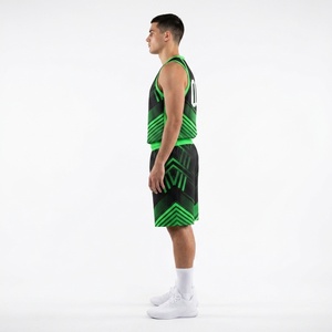 Groothandel Reversibele Basketbal Uniform Set Op Maat Bedrukt Naam Nummer Logo Sublimatie Mesh Basketbalshirt Atletiek Sportkleding - Product Image 3