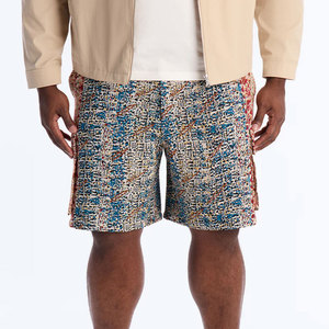 Shorts de mezclilla unisex de alta calidad con lavado ácido y pedrería, shorts de mezclilla personalizados con brillo para hombre, shorts de mezclilla de verano. - Product Image 1