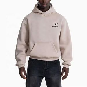 Sudaderas con Capucha al por Mayor, Fabricantes de Logotipos Personalizados, Sudadera Gruesa de 450 g/m², Sudadera con Capucha Extra Grande de Diseño para Hombre - Product Image 1
