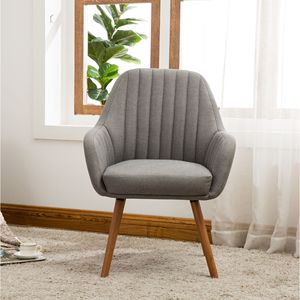 Sillón de Diseño Contemporáneo Tuchico en Tela Gris para Sala de Estar - Product Image 2