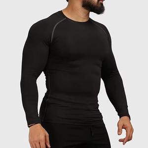 Camisetas Deportivas para Hombre, de Color Sólido, Manga Regular, Corte Holgado, 100% Algodón, Secado Rápido, Estampadas, para Gimnasio, Entrenamiento, Fitness, Running, Capa Base - Product Image 2