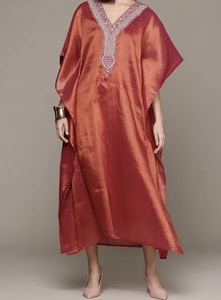 Fashionable Kaftan Abaya Handmade Moroccan Arabian kaftan Dress Long Sleeve Polyester Regular Fit Casual Evening Party <b>Flared</b> - Product Image 3