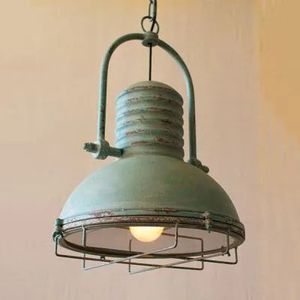 Industrial Metal Pendant Light Round Shade <b>Ceiling</b> Mount Indoor Living Room <b>Decor</b> Durable Design - Product Image 2