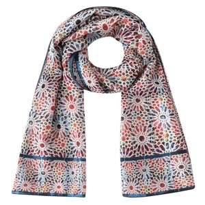 Écharpe en soie polyester à pois colorés avec logo personnalisé, extensible dans quatre sens, légère, à bas prix, faite à la main, respirante pour l'été - Product Image 1