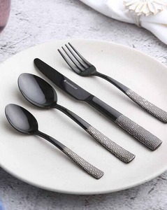 PVD Coating Metal Cutlery Set Serving Spoon Dining Spoon Salad Spoon Set Elegant <b>Kitchen</b> Tableware <b>Decorative</b> <b>Item</b> - Product Image 4
