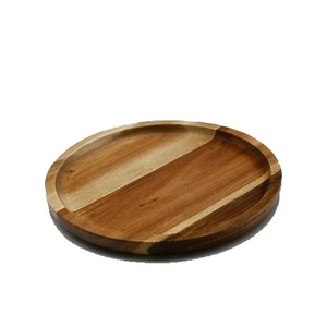 Eco-Friendly Wooden Plate <b>Set</b> Handcrafted Solid Wood <b>Serving</b> Plates Classic Style Dishwasher Safe by blossom craft india - Product Image 3