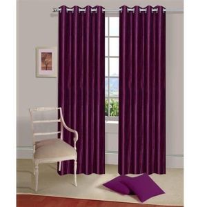 Cortina de Ventana de Poliéster de Lujo de 122 x 274 cm, Estampada, Plisada, Estilo Moderno, con Ojales, Opaca, Lista para Usar en Hogares y Hoteles - Product Image 3