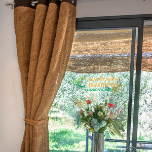 Persianas enrollables de fibra de coco ECO2GO VIETNAM, tamaño personalizado, cortinas de ventana de fibra natural sostenible con sistema de enrollado manual - Product Image 3