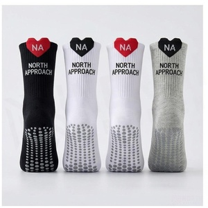 Crew <b>Socks</b> Geometric Pattern Blue Breathable <b>Running</b> <b>Socks</b> for Adults Spring Season - Product Image 2