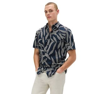 Chemise décontractée en coton à motifs floraux pour hommes, légère, idéale pour l'été, fournisseur OEM en gros - Product Image 3