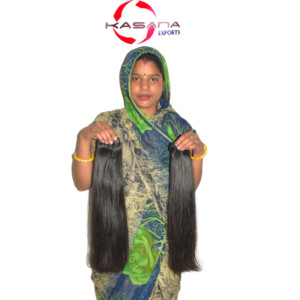 Extensiones de Cabello Humano Indio Doble Trama, Premium Virgen Remy, Puntas Gruesas y Llenas, Suaves y Sedosas, Lisas, Sin Enredos, 300g - Product Image 2