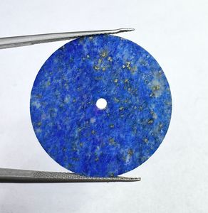 Cadran de montre en pierre précieuse naturelle Lapis Lazuli, disque de 31,5 mm, pierre bleue, fait main sur mesure, épaisseur 1 mm, trou central de 2 mm, classique et élégant - Product Image 1