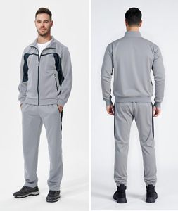 Ensemble de survêtement pour homme, broderie personnalisée, sweat à capuche, pantalon de jogging, molleton, tenue de sport, fitness, course à pied - Product Image 2
