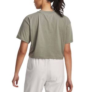 T-shirt en jersey tricoté à col rond et manches courtes pour femme, couleur unie, 100% coton, coupe décontractée, respirant, fermeture éclair bleue, été - Product Image 5