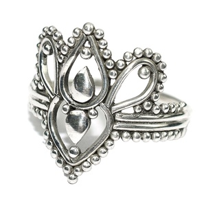 Bagues en argent sterling 925 authentiques, forme d'amoureux, blanches, simples, bijoux fins, style bohème, chrétien, unisexe - Product Image 1