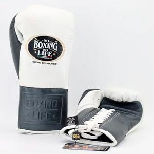 Guantes de Entrenamiento de Piel 100% Genuina de Primera Calidad con Cordones, Diseño y Logotipo Personalizados, Sin Boxeo No Hay Vida, Más Vendidos - Product Image 1