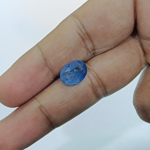 Zafiro azul ovalado natural de 6.59 quilates de Sri Lanka, piedras preciosas sueltas para la fabricación de joyas y anillos BSOH-56 - Product Image 1